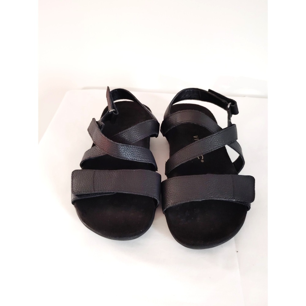 NWOT Vionic Raya Black Adjustable Supportive Preppy Resort Orthotic Sandals 7 - Picture 3 of 12